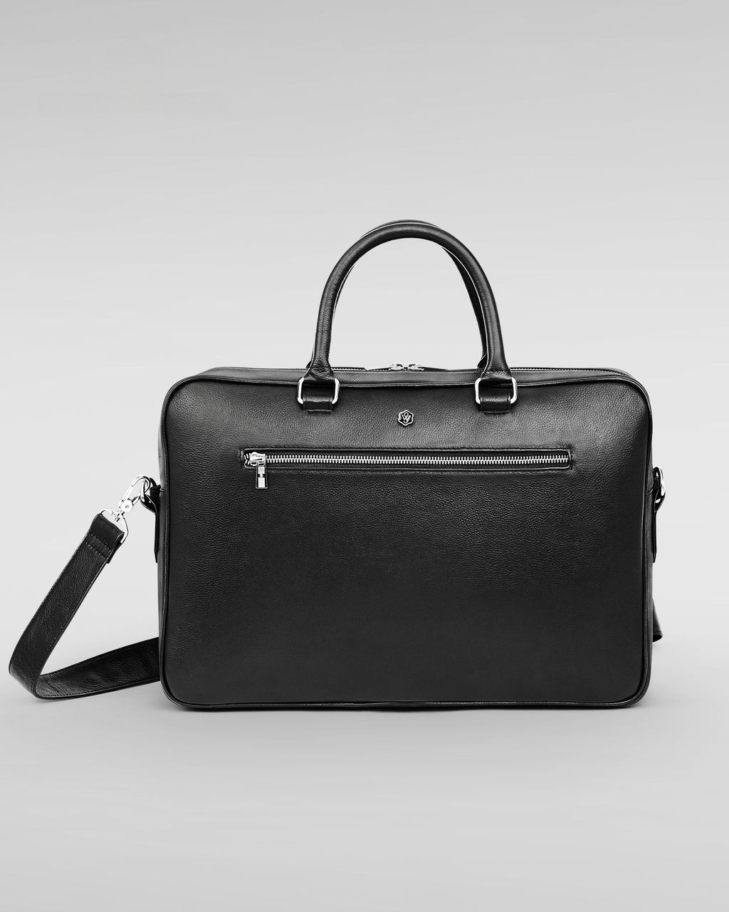 Blue Faux Leather Bag