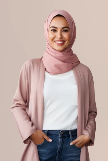 Solid Stretchable Hijab